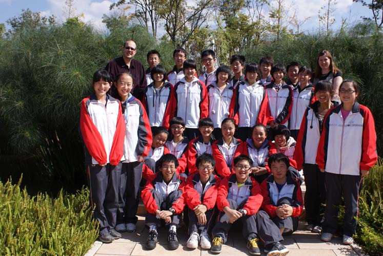Canada Kunming Secondary School group photo
