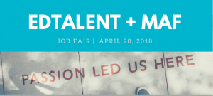 2018 Edtalent Spring Job Fair Banner