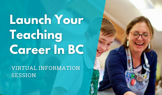 Marketing image for teach in bc info session