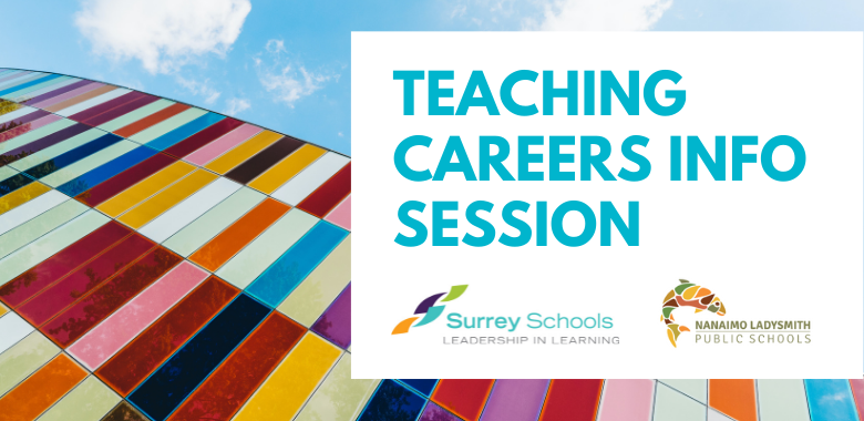 Teaching careers info session header image