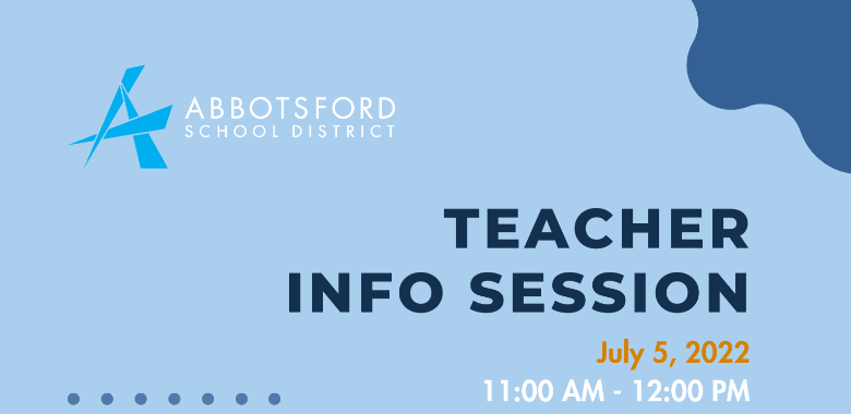 Abbotsford School District 34 information session banner