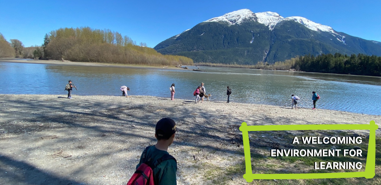 Shaping Young Minds in Northern British Columbia Join the Vibrant Community of Alvin A. McKay Elementary School in Laxgalts'ap, Nisga'a Nation - A Welcoming Environment for Learning photo of the kids playing on the side of the river